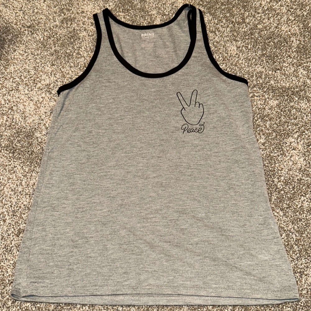 The Print Shop Peace Graphic Tank Medium